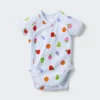 Baby Baby – Collezione Libri Illustrati – Body a maniche corte | Apertura frontale | Bruco