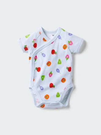 Baby Baby – Collezione Libri Illustrati – Body a maniche corte | Apertura frontale | Bruco