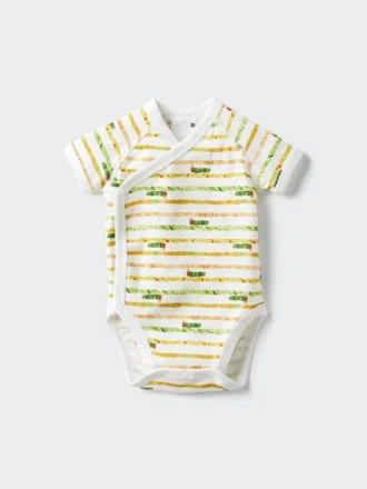 Baby Baby – Collezione Libri Illustrati – Body a maniche corte | Apertura frontale | Bruco