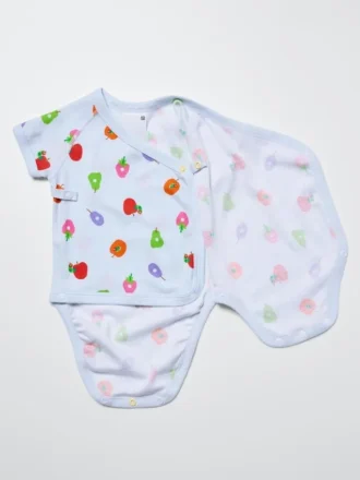 Baby Baby – Collezione Libri Illustrati – Body a maniche corte | Apertura frontale | Bruco