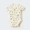 Baby Baby – Collezione Libri Illustrati – Body a maniche corte | Apertura frontale | Koguma-Chan