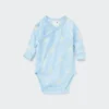 Body a maniche a manica lunga Baby Joy of Print (apertura frontale)