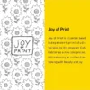 Body a maniche a manica lunga Baby Joy of Print (apertura frontale)