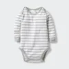 Body a maniche lunghe per neonati | A righe Body a maniche lunghe per neonati | A righe