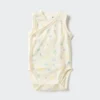 Body senza maniche in maglia di cotone Baby Baby | Apertura frontale | Stampato Body senza maniche in maglia di cotone Baby Baby | Apertura frontale | Stampato
