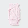 Body senza maniche in maglia di cotone Baby Baby | Apertura frontale | Stampato Body senza maniche in maglia di cotone Baby Baby | Apertura frontale | Stampato