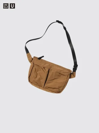 Borsa a tracolla unisex ripiegabile con tasca