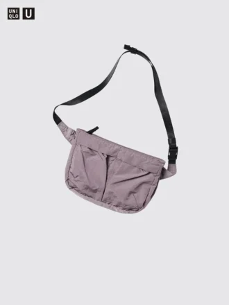Borsa a tracolla unisex ripiegabile con tasca
