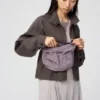 Borsa a tracolla unisex ripiegabile con tasca Borsa a tracolla unisex ripiegabile con tasca