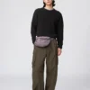 Borsa a tracolla unisex ripiegabile con tasca Borsa a tracolla unisex ripiegabile con tasca