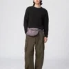 Borsa a tracolla unisex ripiegabile con tasca Borsa a tracolla unisex ripiegabile con tasca