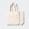 Borsa tote riutilizzabile unisex in cotone