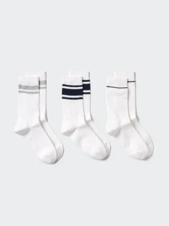 Calzini a costine da donna | 3 paia | A righe