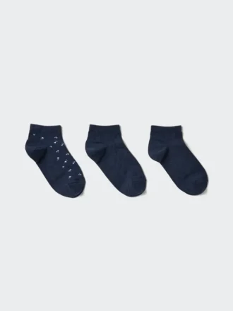 Calzini da donna a pantaloncini | 3 paia | Fiori