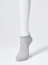 Calzini da donna a pantaloncini | 3 paia | Fiori