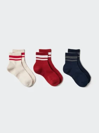 Calzini da donna in pile | 3 paia | A righe