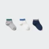 Calzini da pantaloncini per bambini | 3 paia | A righe