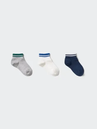 Calzini da pantaloncini per bambini | 3 paia | A righe
