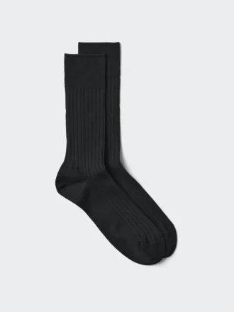 Calzini da uomo in misto cotone Supima® a coste larghe