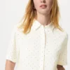 Camicetta da donna in rayon a maniche corte | A pois Camicetta da donna in rayon a maniche corte | A pois