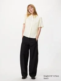 Camicetta da donna in rayon a maniche corte | A pois