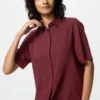 Camicetta da donna in rayon a maniche corte in pantaloncini Camicetta da donna in rayon a maniche corte in pantaloncini