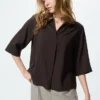 Camicetta da donna in rayon con collo skipper | Maniche a 3/4