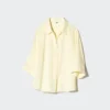Camicetta da donna in rayon con collo skipper | Maniche a 3/4
