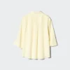 Camicetta da donna in rayon con collo skipper | Maniche a 3/4