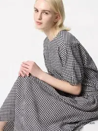 Camicette ampie da donna in seersucker | Gingham