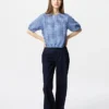 Camicette ampie da donna in seersucker | Gingham