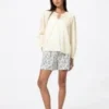 Camicette da donna in cotone leggero con arricciature Camicette da donna in cotone leggero con arricciature