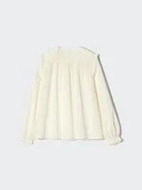 Camicette da donna in cotone leggero con arricciature Camicette da donna in cotone leggero con arricciature