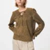 Camicette da donna in cotone leggero con arricciature | Stampa Camicette da donna in cotone leggero con arricciature | Stampa