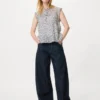 Camicette da donna in cotone leggero con pinces | Senza maniche | Stampa Camicette da donna in cotone leggero con pinces | Senza maniche | Stampa