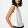 Camicette da donna in misto lino | Senza maniche Camicette da donna in misto lino | Senza maniche