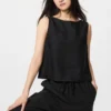 Camicette da donna in misto lino | Senza maniche Camicette da donna in misto lino | Senza maniche