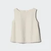 Camicette da donna in misto lino | Senza maniche Camicette da donna in misto lino | Senza maniche