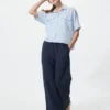 Camicia boxy da donna in Premium Linen | Maniche corte Camicia boxy da donna in Premium Linen | Maniche corte