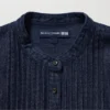 Camicia da donna in denim con pinces e maniche corte in pantaloncini Camicia da donna in denim con pinces e maniche corte in pantaloncini