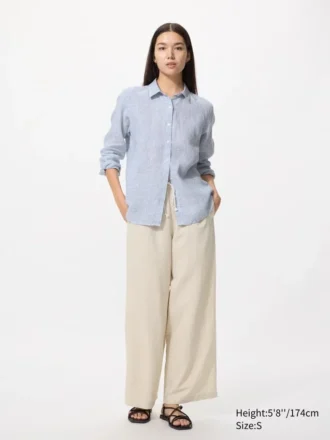 Camicia da donna in Premium Linen | A righe