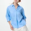 Camicia da donna in Premium Linen con collo alla marinara Camicia da donna in Premium Linen con collo alla marinara