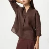 Camicia da donna in Premium Linen con collo alla marinara Camicia da donna in Premium Linen con collo alla marinara