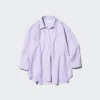 Camicia da donna in Premium Linen con collo alla marinara e maniche a 3/4 | A righe Camicia da donna in Premium Linen con collo alla marinara e maniche a 3/4 | A righe