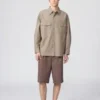 Camicia da lavoro oversize da uomo | Maglie a manica lunga