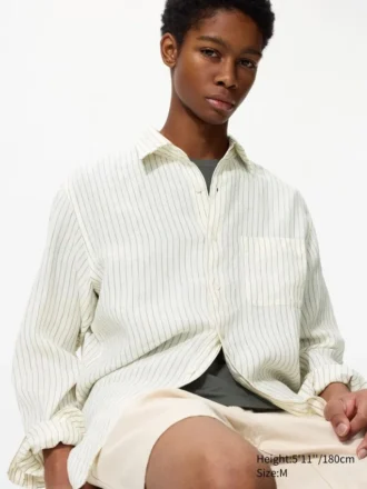 Camicia da uomo in Premium Linen | A righe