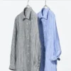 Camicia da uomo in Premium Linen | A righe Camicia da uomo in Premium Linen | A righe