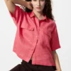 Camicie boxy da donna in Premium Linen | Maniche corte Camicie boxy da donna in Premium Linen | Maniche corte