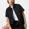 Camicie boxy in denim da donna | Maniche corte Camicie boxy in denim da donna | Maniche corte