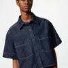 Camicie boxy in denim da donna | Maniche corte